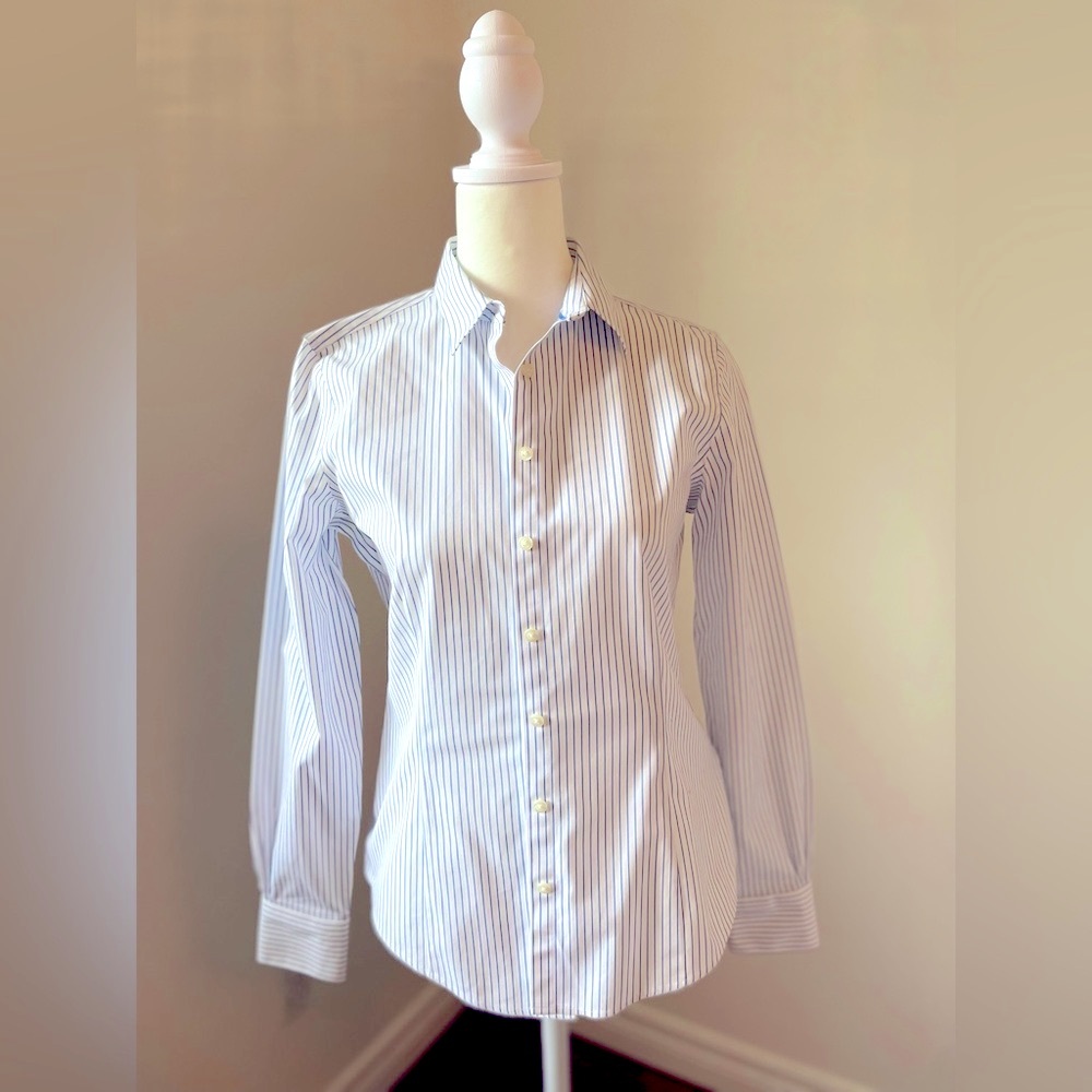 Brooks Brothers Blue Pinstripe Dress Shirt